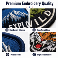 Broderie haute densité, points impeccables, fils durables, qualité supérieure, performance longue durée