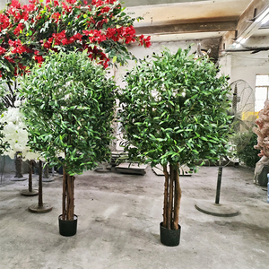 Plantes en pot en plastique de hauteur personnalisée plantes vertes grand olivier artificiel pour la maison salon bureau hôtel restaurant décor - Product Image 2