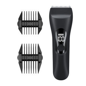 男性用フェイシャルヘアトリマー 電気シェーバー 防水 ウェット/ドライ ロータリーセラミックブレード リチウム電池 - Product Image 1