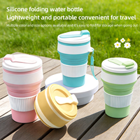 Bouteille distributrice d'eau pliable et portable de 350 ml pour chien, chiot, animal de compagnie, pour la marche en plein air, la randonnée
