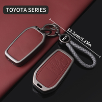 Marchés transfrontaliers pour Toyota RAV4 Hilux, Fortuner Camry Crown – Coque de clé de voiture en alliage de zinc rouge de haute qualité – Vente en gros directe usine