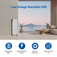 Système de stockage d'énergie résidentiel à prix compétitif, batterie LFP 15,66 kWh 51,2 V IP21, 95 % DoD, surveillance à distance CAN/RS485