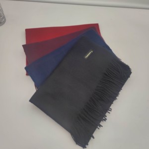 Châles longs en <span class=keywords><strong>cachemire</strong></span> pashmina musulmans personnalisés, de haute qualité, classiques, unis, à franges, pour l'hiver – Nouvelle collection tendance - Product Image 2