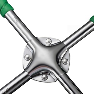Clé à douille 4 voies, clé cruciforme 4 voies, acier haute dureté, outil universel de démontage et de réparation de pneus de voiture, directement de l'usine - Product Image 3