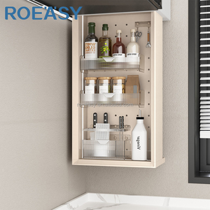 Sistema di Stoccaggio Angolare per <span class=keywords><strong>Cucina</strong></span>: Cesto Sollevabile Elettrico Intelligente per Armadietti a Muro e Spazi Angolari/Sottile - Product Image 1