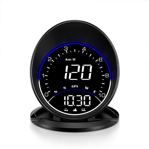 Horloge numérique pour voiture Hud G6 Compteur automatique avec alarme de vitesse Affichage tête haute pour voiture Compteur de vitesse Kilométrage RPM MPH Accessoires de voiture - Product Image 1