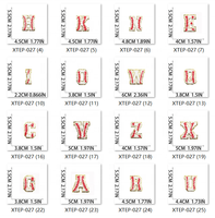 Nouveau Baseball Motif Alphabet Brodé Serviette Patch Personnalisé Baseball Lettre Fer sur Broderie Chenille Patchs pour Vêtements