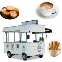 Energiesparender Weißer Mobiler Imbisswagen Bäckerei Mobiler Küchenwagen Mobiler Imbisswagen mit Küche