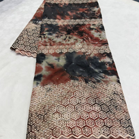 Tissu en dentelle suisse NI.AI au design unique, tissu imprimé en dentelle africaine de Dubaï, dentelle suisse en coton