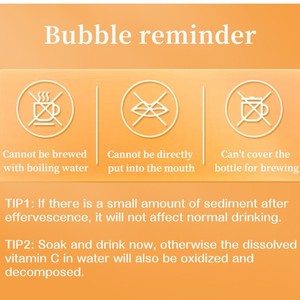 Augengesundheits-Nahrungsergänzungsmittel Brausetabletten mit Calcium, Eisen, Zink und <span class=keywords><strong>Vitamin</strong></span> C für Erwachsene und Jugendliche zur Verbesserung der Sehkraft, Orangengeschmack, 20 Tabletten - Product Image 4