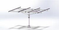 Système de suivi solaire intelligent à double axe 3 kW, résistant au vent (27 m/s), montage au sol, pour panneaux solaires Jimi-Tech