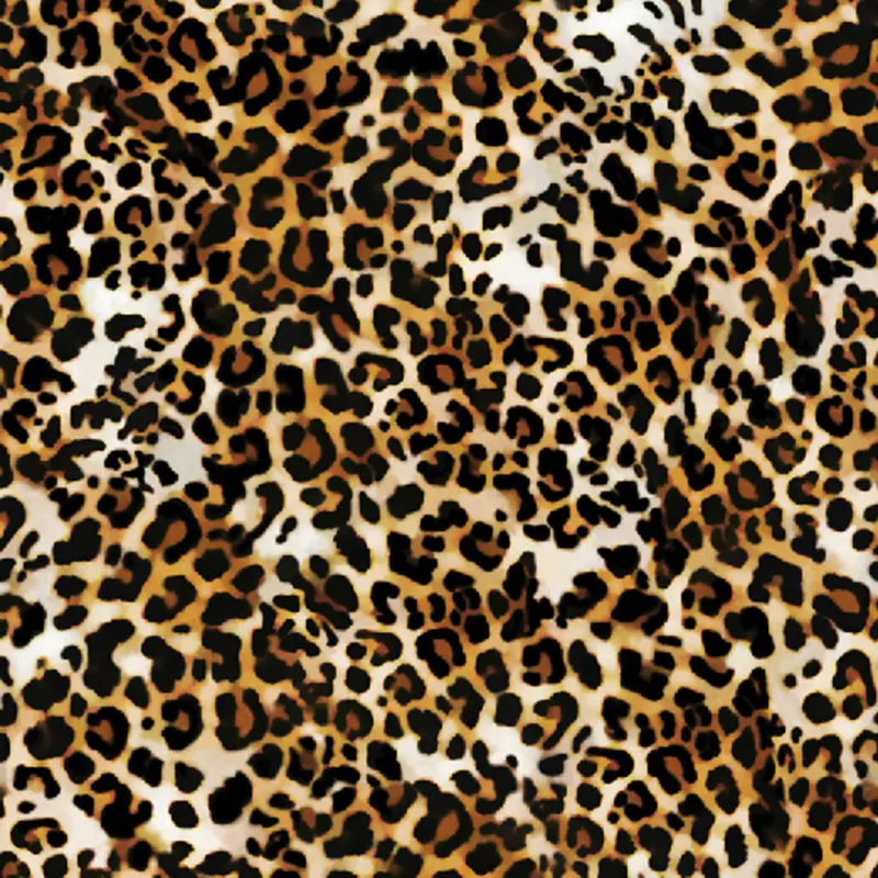 Tissu matelassé en coton, motif léopard, Animal, guépard, tigre, couleur marron,
