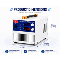 Fuente de Alimentación Industrial Ajustable de 1500W, CC 20V 75A, Voltaje y Corriente Variables, CA 220V, Fuente de Conmutación de Alta Precisión