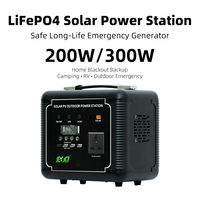 Station d'alimentation portable ESG 200W 300W 256Wh avec batterie LiFePO4, générateur solaire pour camping en extérieur, fêtes et alimentation de secours d'urgence
