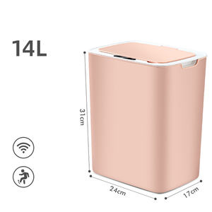 Bin Waste Dustbin With Induction Steel Sensor Stainless Solar Panel Automatic Commercial Plastic Garbage Caster Smart Trash Can