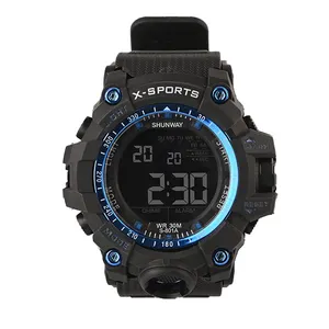 High quality mens digital watches brand waterproof chronograph digital watch