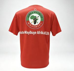 T-shirt Personalizzata con Stampa 'Vote Mayibuye Afrikan 2026', Abbigliamento Promozionale per Ralli Politici Africani, Manica Corta - Product Image 2