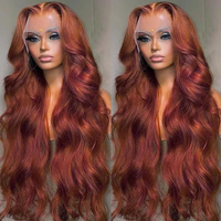 Perruque Lace Front Cheveux Ondulés Bruns, Dentelle HD Transparente, Ligne de Cheveux Naturelle, Sans Colle, Cheveux Humains Vierges Indiens, Style Petite Femme