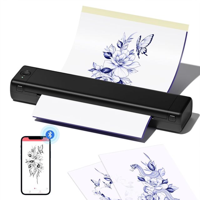 China Manufacturer M08F High Quality Tattoo Printer Portable Tattoo Transfer Machine Temporary Tattoo Copier Printer