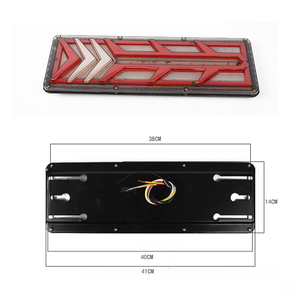 Nouveau feu arrière LED pour camion remorque, étanche IP67, 24V, clignotant dynamique de haute qualité - Product Image 2