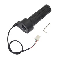 Poignée d'accélérateur droite pliable avec affichage de niveau pour vélo électrique, pièce pour E-bike