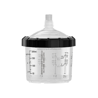 Vaso Mezclador de Pintura de 200 ml, Kit Completo, Vaso Desechable para Pistola de Pintura