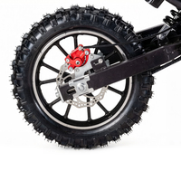 Benyue Elektrische Start 49cc 40-50km Bereik 4-takt Benzine Mini Pocket Dirtbike LED Verlichting Schijfremmen Omgekeerde Schokdemper