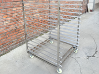 Chariot porte-plaques de cuisson renforcé, compatible Blodgett, pour les opérations de boulangerie