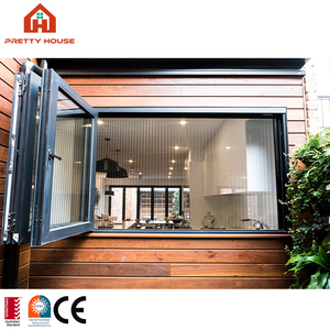 Nhôm bi gấp <span class=keywords><strong>accordion</strong></span> cửa sổ kính ban công nhôm dọc cửa sổ gấp - Product Image 5