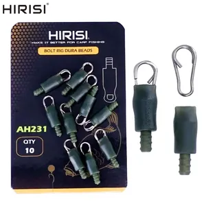 Lot <span class=keywords><strong>de</strong></span> 10 connecteurs d'alimentation Hirisi pour la pêche, perles à changement rapide pour montages à cheveux, équipement <span class=keywords><strong>de</strong></span> pêche <span class=keywords><strong>en</strong></span> <span class=keywords><strong>eau</strong></span> <span class=keywords><strong>douce</strong></span> AH231 - Product Image 1
