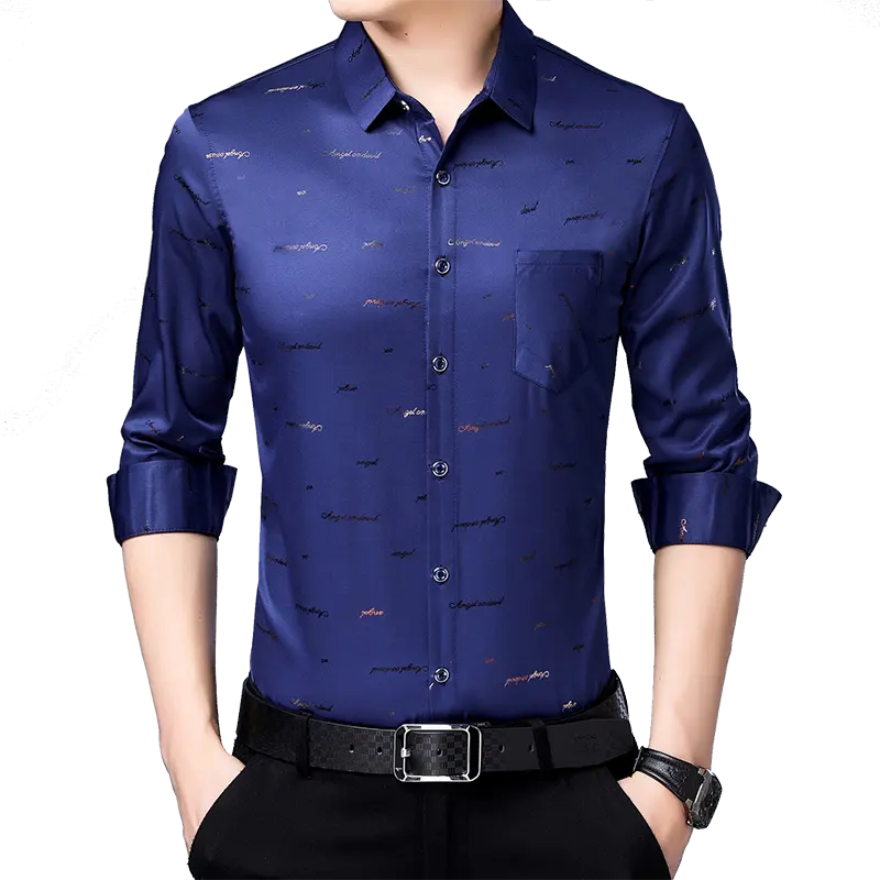 Blusa masculina manga longa de poliéster, camisa estampada oficial para homens, manga longa, primavera 2022