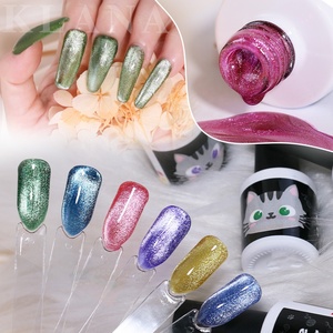 KLANA Gel Ojo de Gato en Oferta, Brillo de Diamante Triturado, Magnético, Anti-Amarilleo, 18 Colores Macaron, Esmalte de Uñas en Gel UV Brillante, OEM ODM - Product Image 5