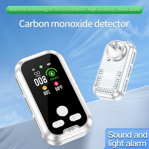 Máy dò khí carbon monoxide kết hợp 5 trong 1 Báo động khí khói với màn hình LCD Cảm biến nhiệt độ Cảm biến độ ẩm Báo động an toàn tại nhà - Product Image 2