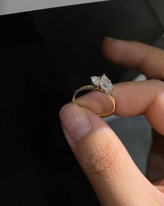 High Quality Moissanite Diamond <b>Ring</b> for Engagement or Anniversary and Special Occasions Available at Best Price - Product Image 1