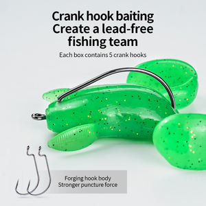 Chilent เหยื่อ5ชิ้น/กล่อง37-47มม. 5ก./ 10ก. กันการ<span class=keywords><strong>กัด</strong></span>เหยื่อตกปลาด้านบนน้ำ popping กระโดดนุ่มกบล่อ Topwater ตก<span class=keywords><strong>ปลา</strong></span> - Product Image 5