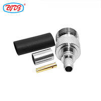 Fabricant de connecteur femelle à sertir de type N pour câble LMR-240 LMR240 H-155 RG59 4D-FB connecteurs coaxiaux coaxiaux RF broche à souder