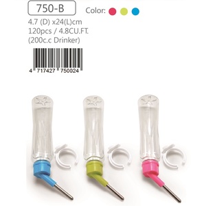 750-B Material de grado alimenticio aprobado Plástico Animales pequeños Bebedero para perros y gatos Bebedero para pezones para mascotas - Product Image 2