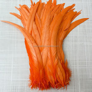 Ağartılmış boyalı 12-14 inç horoz kuyruk tüyler 30-35 cm horoz tüyler düğün festivali parti süslemeleri için el sanatları DIY karnaval - Product Image 4
