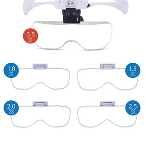 Lupa LED de alta definición para colocar en la cabeza, de calidad profesional para belleza, lectura y reparaciones, aumento de 1/1.5/2/2.5/3.5x - Product Image 2