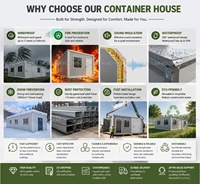 Casa Contenedor Plegable Tipo Z, Casa Modular Prefabricada de Acero Galvanizado con Panel Sándwich EPS para Oficina o Dormitorio