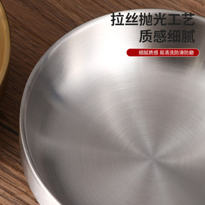 ถ้วยใส่เครื่องปรุงสแตนเลส 304 แบบใหม่ ทรงกลม สองชั้น เก็บความร้อน ทนความร้อน สำหรับใช้ในครัว - Product Image 2