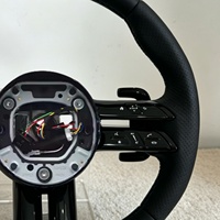 Volant Dragonfly pour Benz W204 W205 W211 AMG G63 G500 G550 W212 W222 W213 W218 W219 Volant en cuir noir intégral