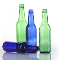 Bouteille de bière en verre personnalisée de différentes tailles 330 ml 33 cl 500 ml 12 oz pour l'alcool et les jus