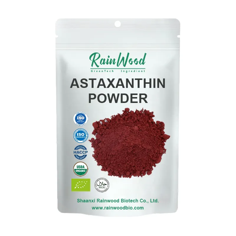 Suplemento Natural a granel polvo de astaxantina Extracto de astaxantina 1% 2% astaxantina