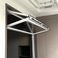 Fenêtre en verre pliante verticale commerciale moderne personnalisée avec écran magnétique, double vitrage trempé insonorisé