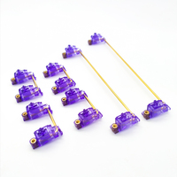 Tecsee Transparent Keyboard Stabilizers Plated Wire Keycap Stabilizers DIY Mechanical PCB Stabilizers