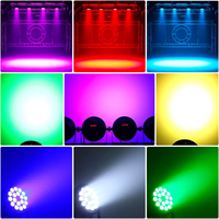Projecteur LED PAR à faisceau haute puissance 18x10W RGBW, contrôle DMX512, indice de protection IP33, CRI90, lumière du jour 6000K, dimmable, 18000LM, pour événements, mariages, scènes