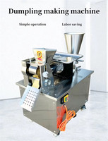 Petite machine automatique à farcir les raviolis, équipement commercial à grande vitesse pour la fabrication de Jiaozi, Empanadas et Raviolis, avec roulettes