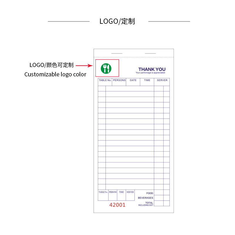 Factory Wholesale Custom Carbonless Paper Notepads