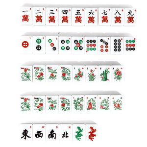 ชุดไพ่นกกระจอกเรซิ่น 166 จาง สำหรับเทศกาลฮาโลวีนและคริสต์มาส สไตล์อเมริกัน งานแกะสลักประณีต เคลือบเงา ทนทาน เหมาะสำหรับความบันเทิงในครอบครัวและการสังสรรค์กับเพื่อน - Product Image 4
